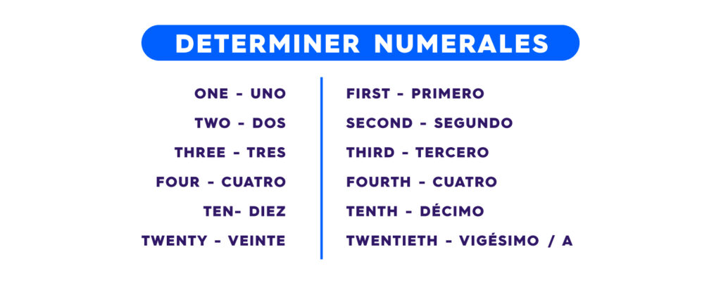 Determinantes Inglés